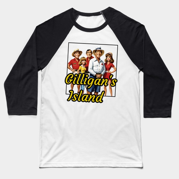 Gilligans Island Baseball T-Shirt by Human light 